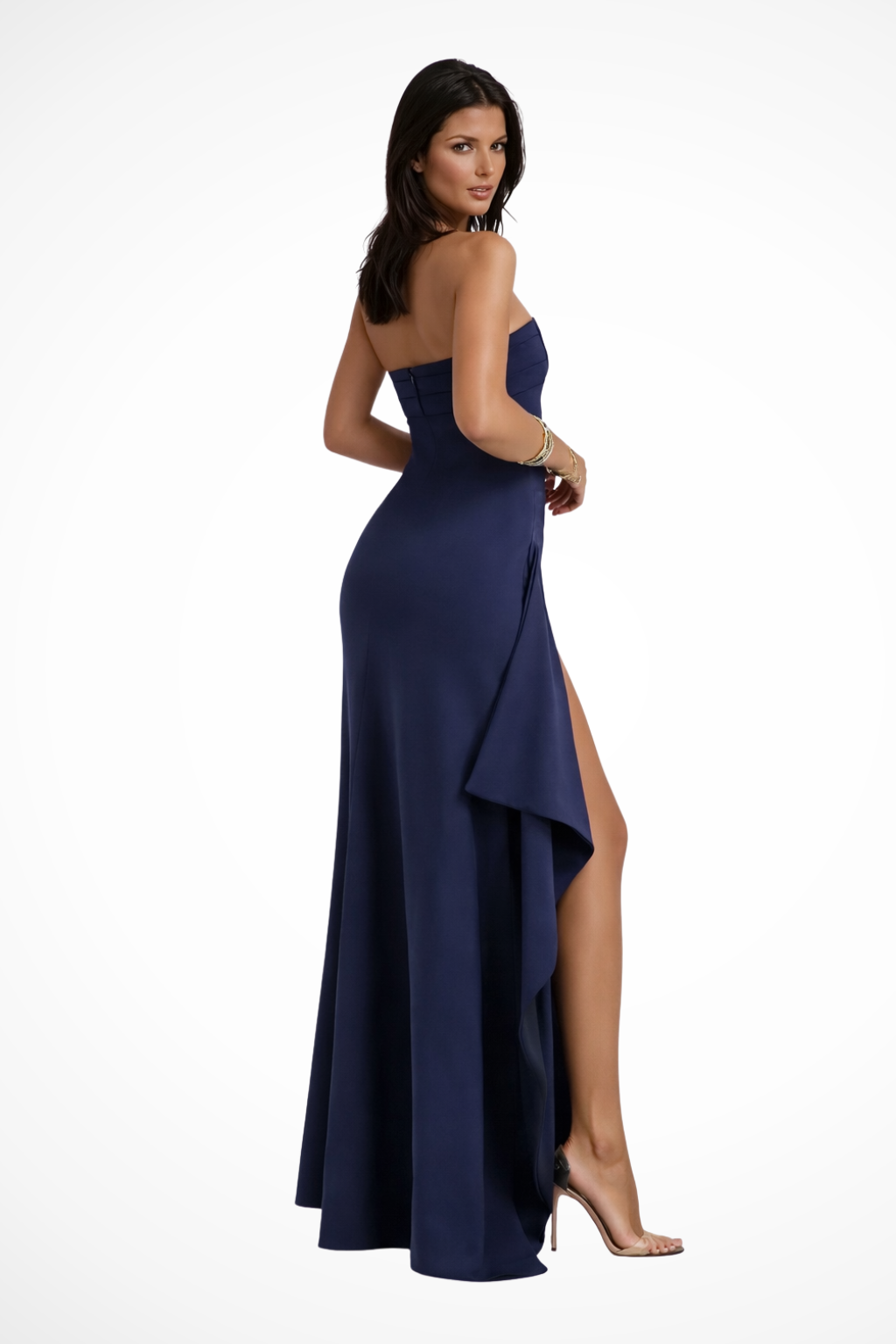 Women's Maxi Dress – Stretch-Crepe Column Tailored Evening | Florence 4