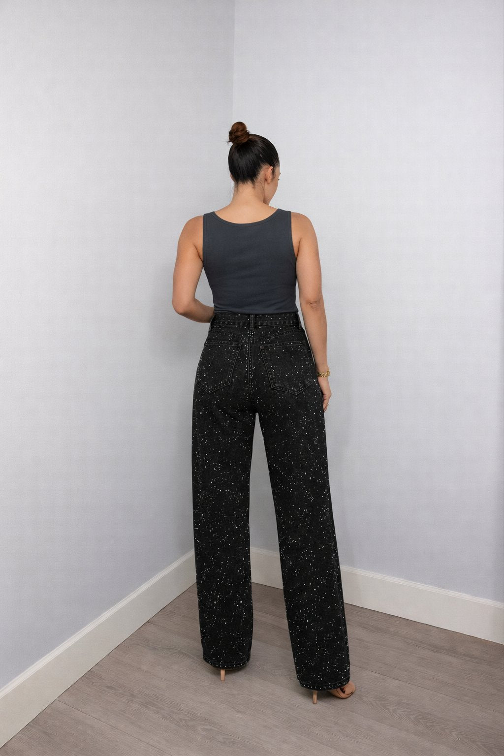 Women's High-Waisted Wide-Leg Casual Jeans
