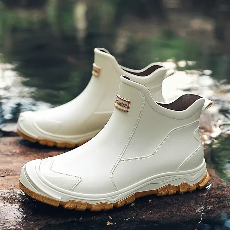 Women's Orthopaedic Pull-On Casual Ankle Boots in White