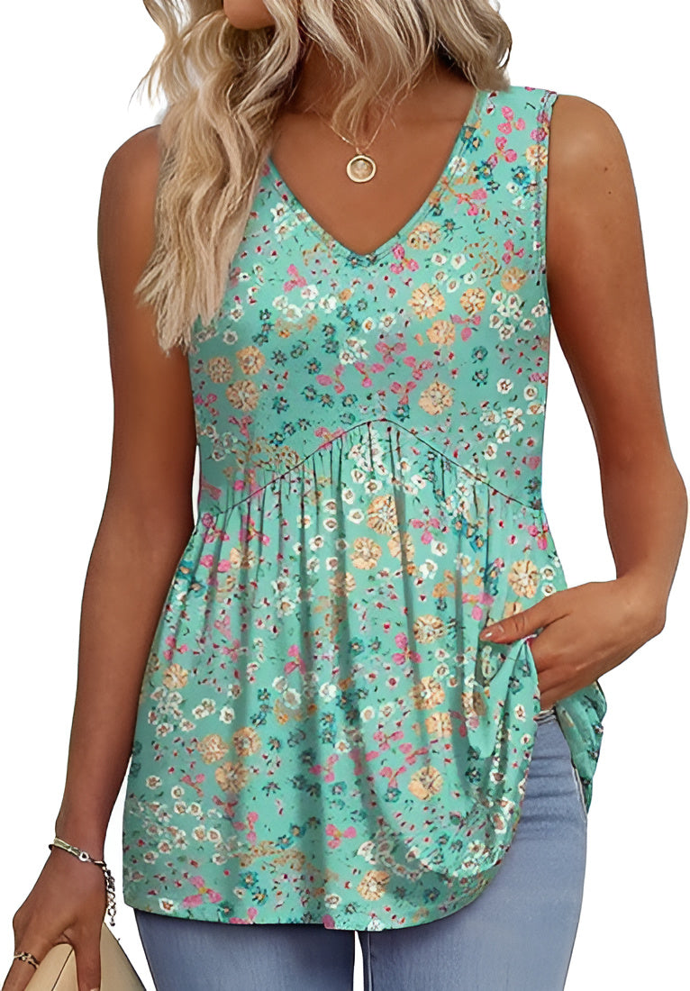 Women's Peplum Casual T-Shirt in Mint