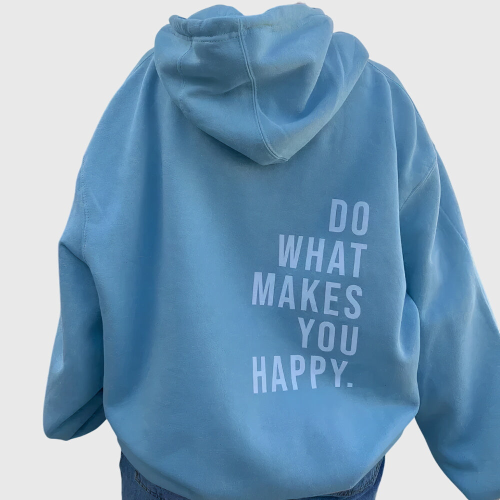 Women's Oversized Casual Hoodie in Light Blue