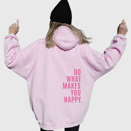 Women's Oversized Casual Hoodie in Pink