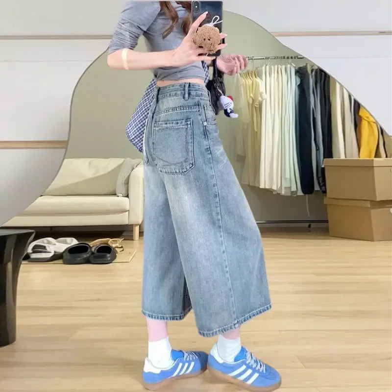 Women's Wide-Leg Casual Jeans