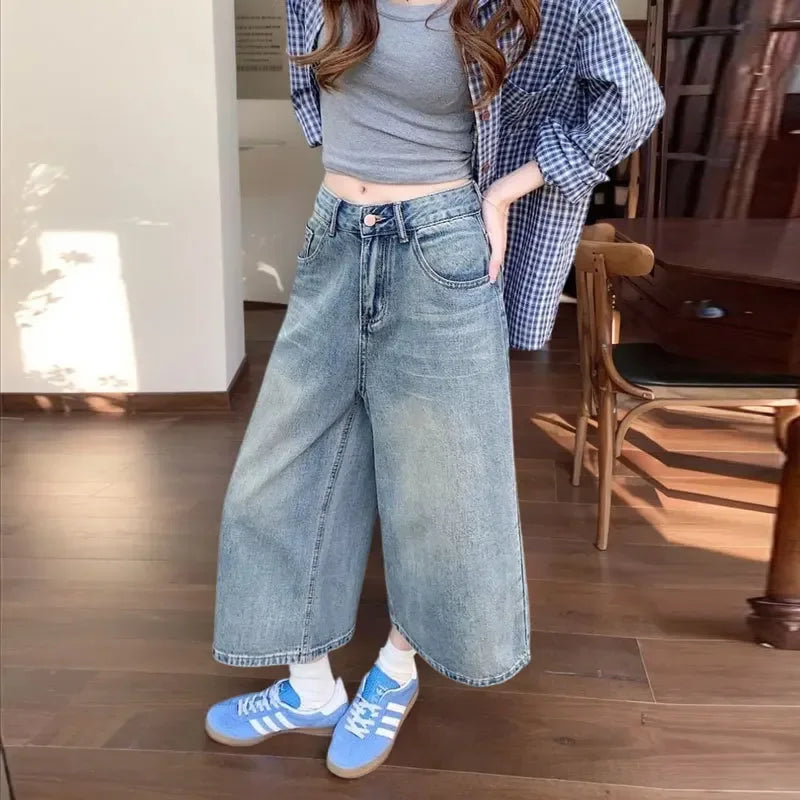 Women's Wide-Leg Casual Jeans