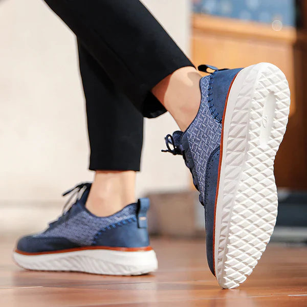 Women's Brogue Casual Trainers in Blue