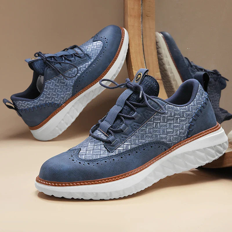 Women's Brogue Casual Trainers in Blue