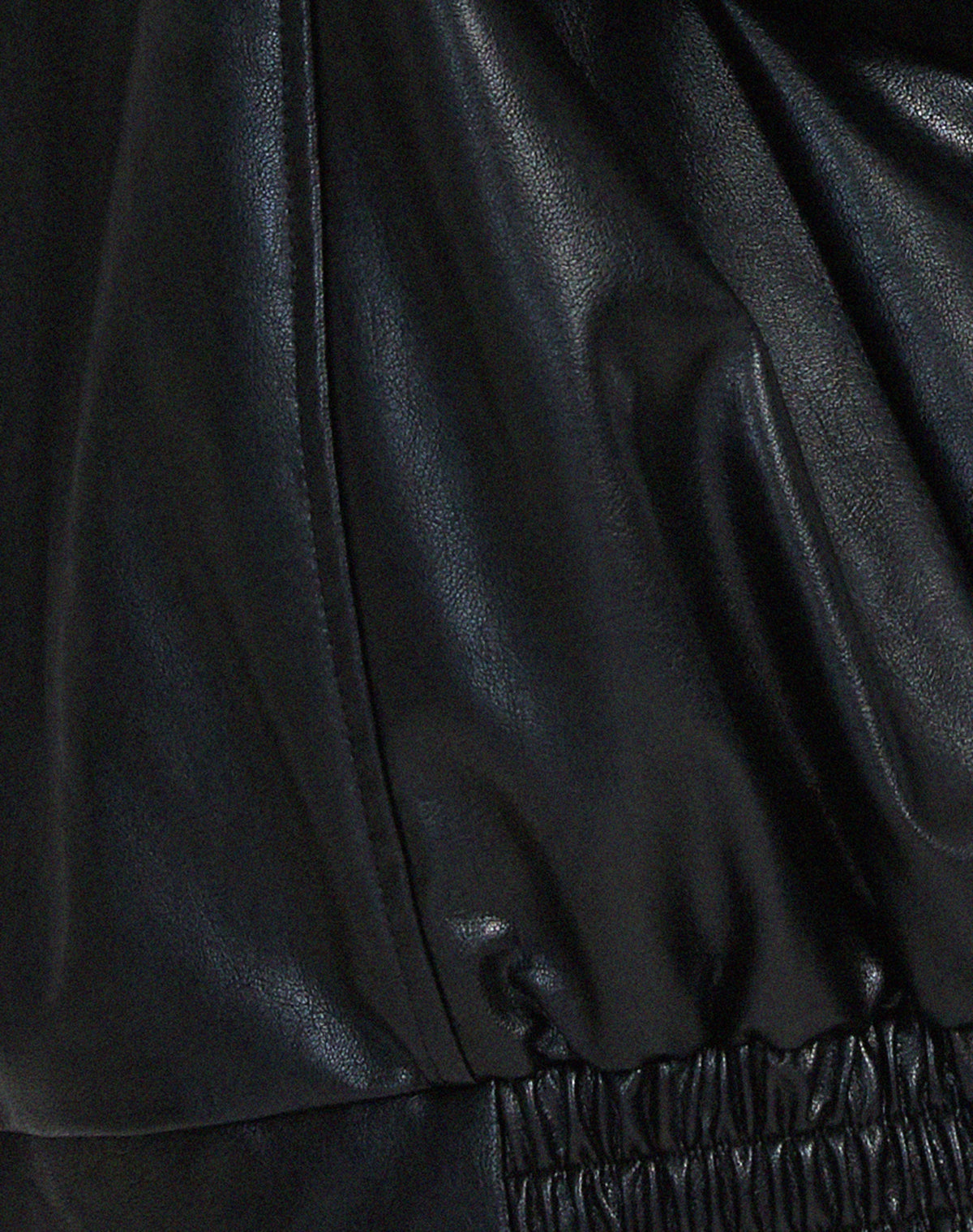 Women's Oversized Zip-Front Casual Jacket in Black