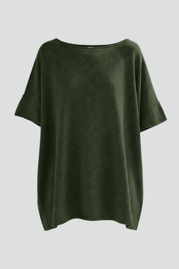 Women's Oversized Casual T-Shirt in Olive