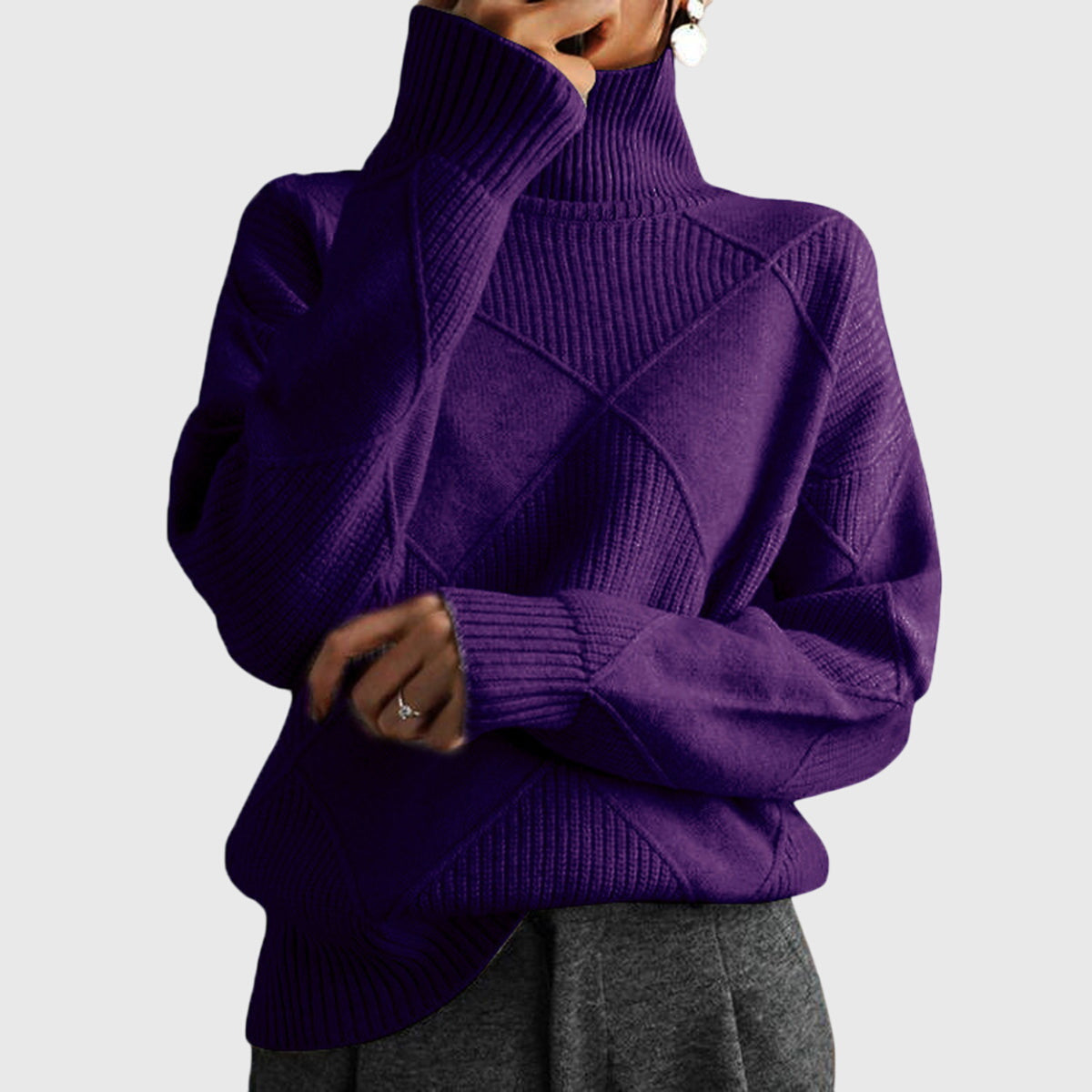 Women's Turtleneck Casual Jumper