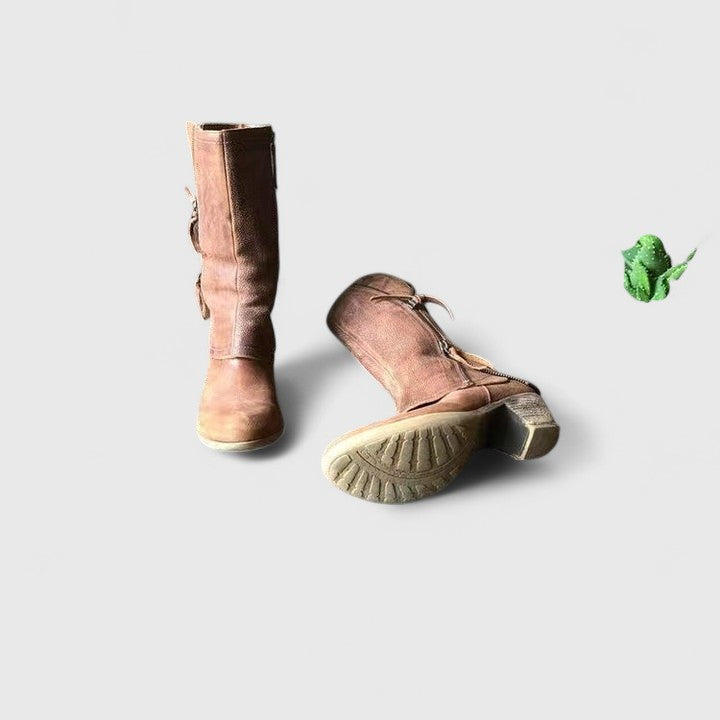 Women's Side Zip Mid-Calf Casual Boots