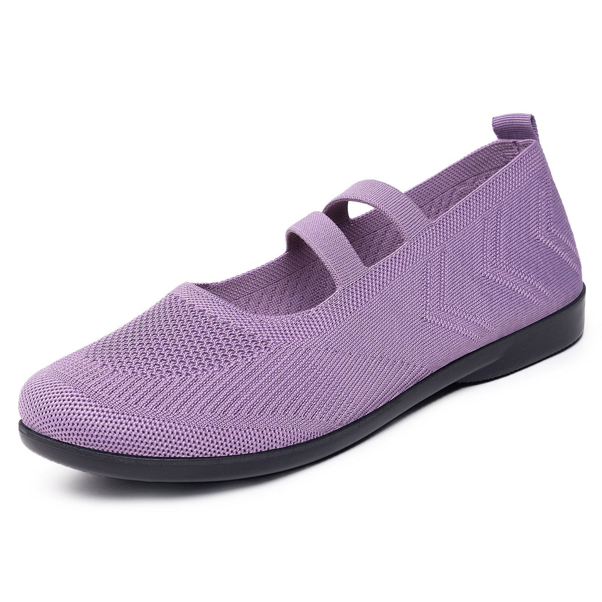 Orthopaedic Mary Jane Casual Flats in Lilac