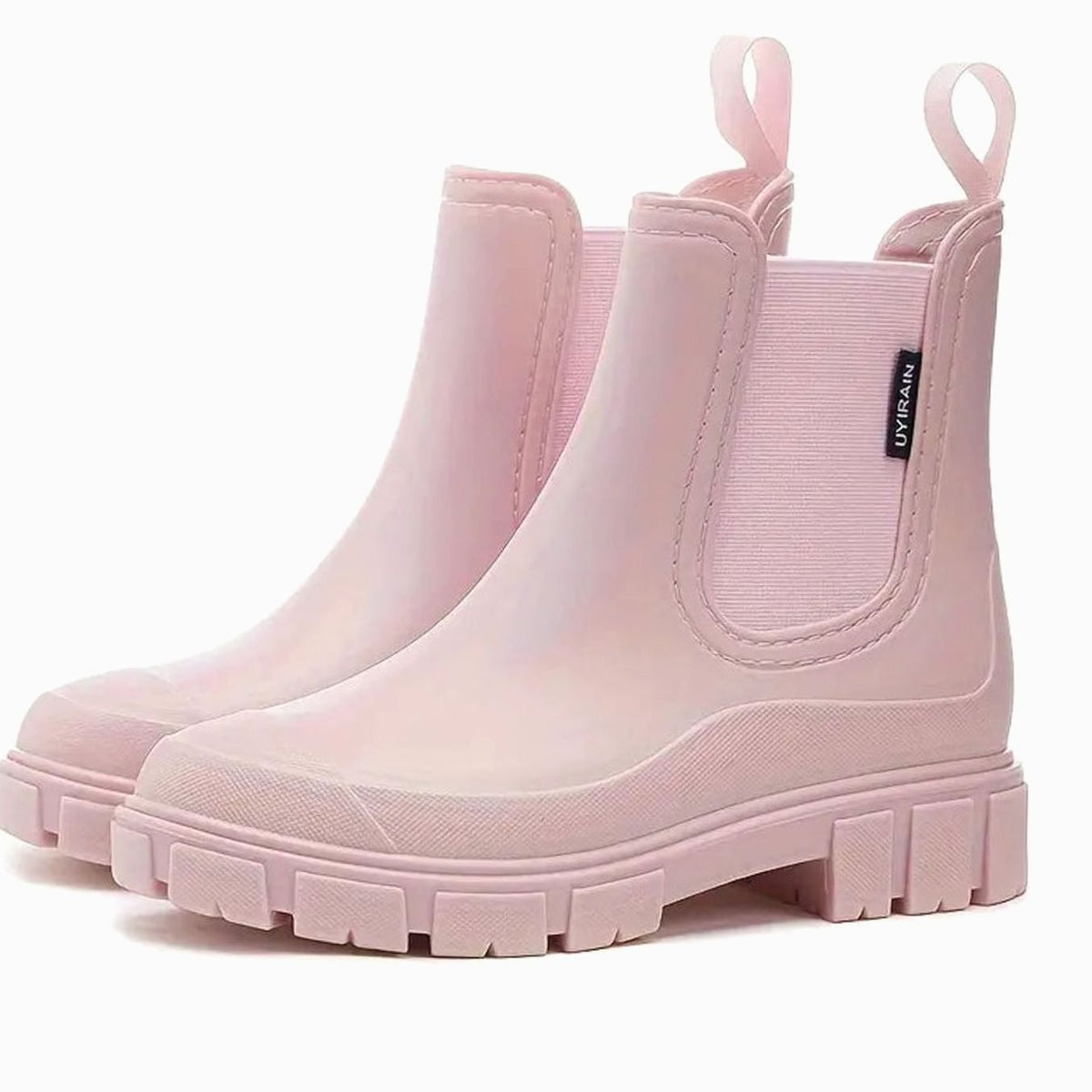 Women's Orthopaedic Chelsea Casual Ankle Boots in Light Pink