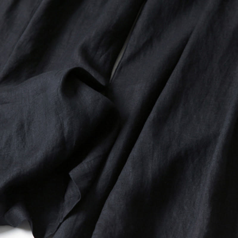 Women's Wide-Leg Casual Trousers in Black