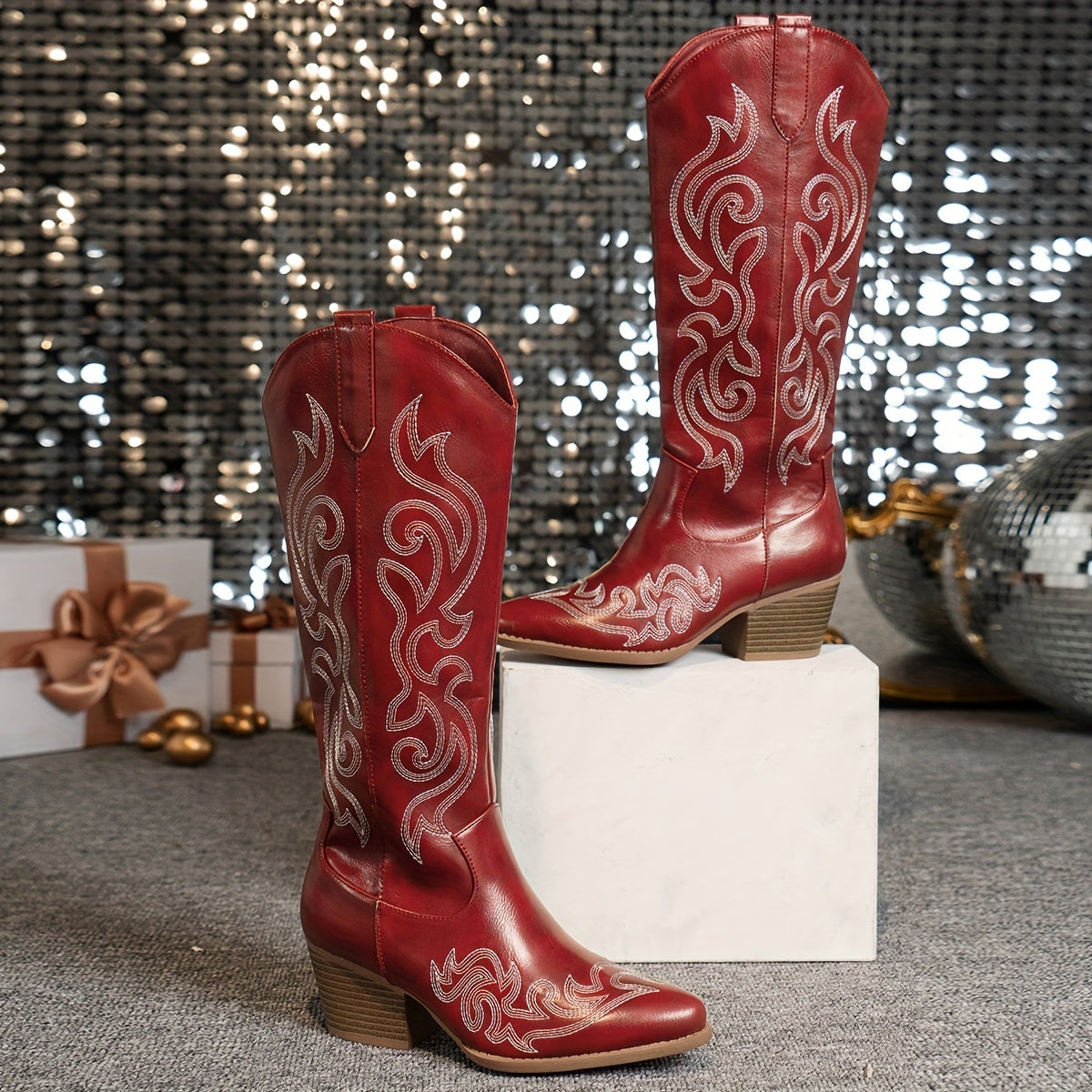 Women's Embroidered Cowboy Boots