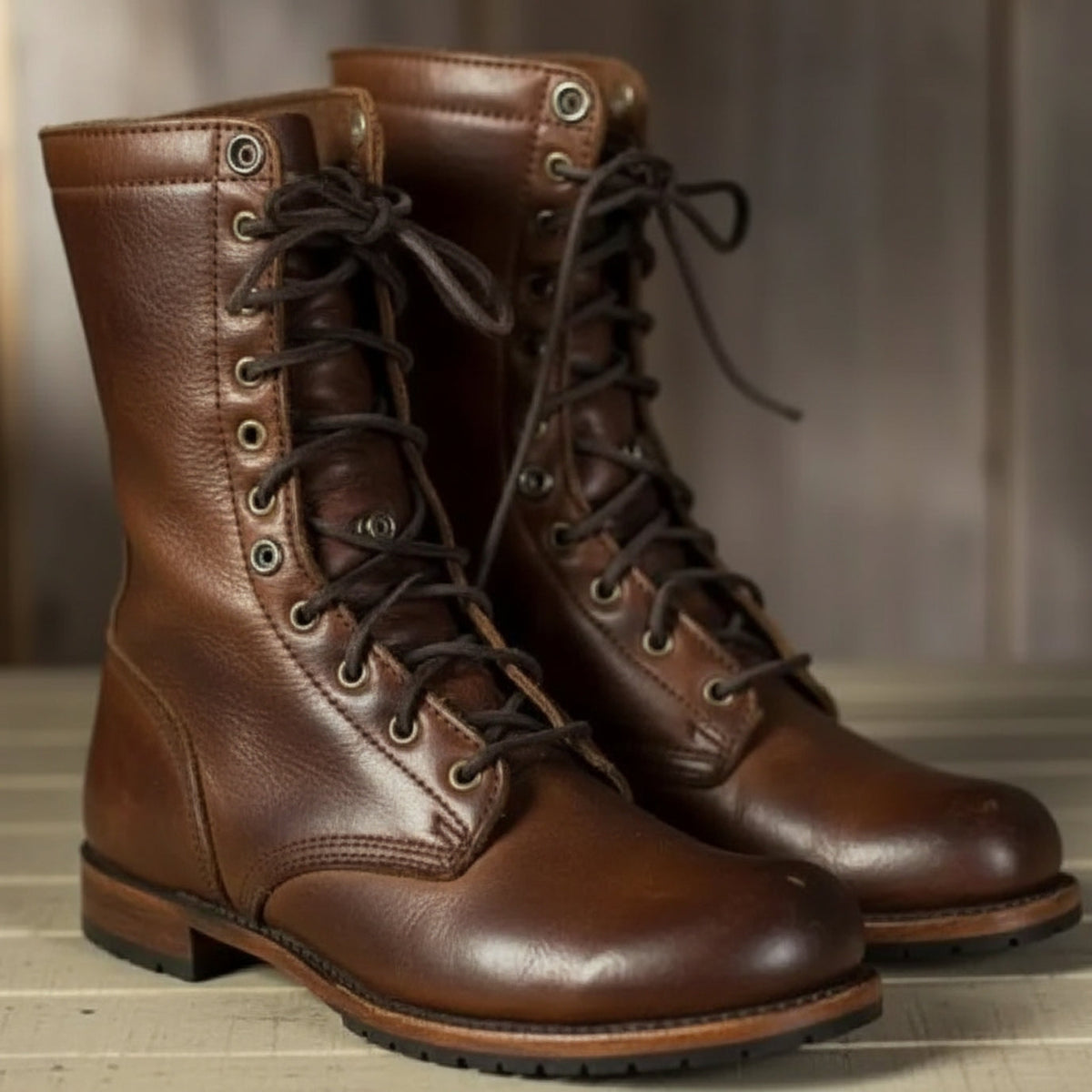 Women's Orthopaedic Lace-Up Casual Boots in Brown