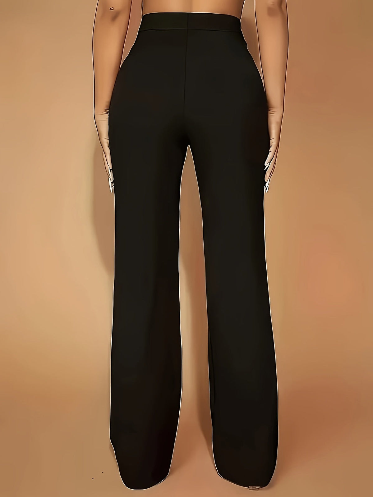 Women's Tailored Workwear Trousers in Black