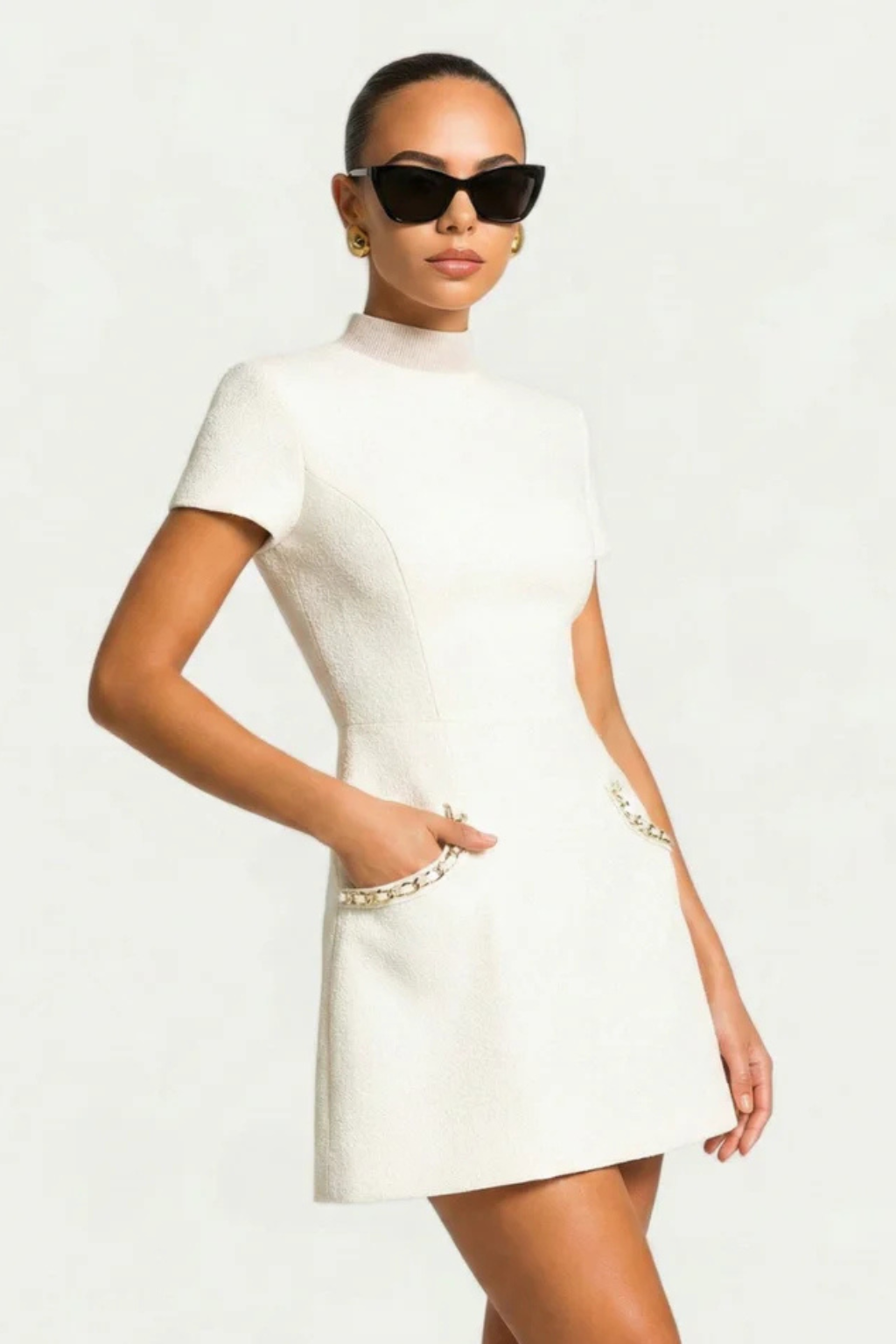 Women's Cocktail Dress – Bouclé A-Line Formal Evening | Florence 5