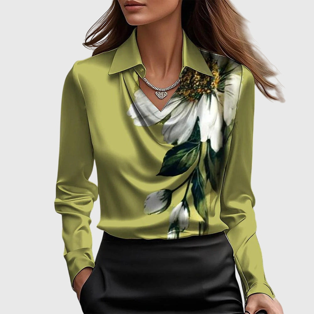 Women's Blouse – Silk Satin Regular Fit Evening | Amelia 7