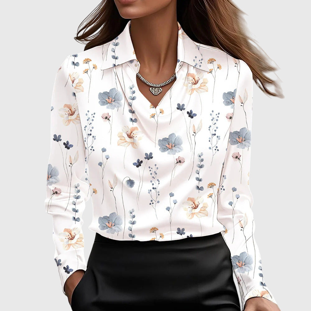 Women's Blouse – Silk Satin Regular Fit Evening | Amelia 9