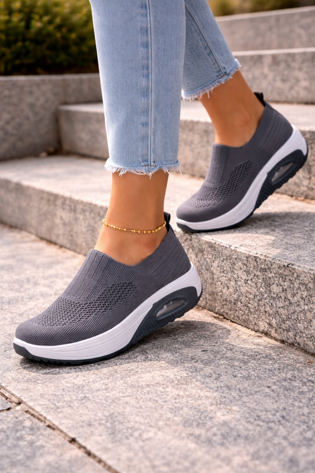 Women's Slip-On Trainers – Stretch-Knit Casual Athleisure | Amelia 4