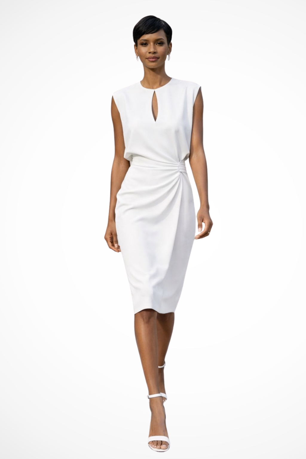 Women's Sheath Dress – Crepe Structured Fit Formal | Amelia 3