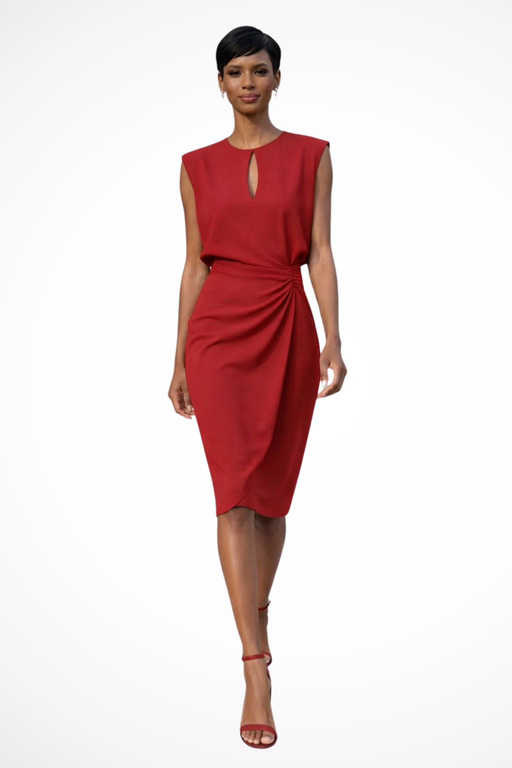 Women's Sheath Dress – Crepe Structured Fit Formal | Amelia 6