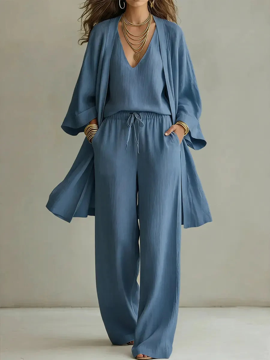 Eleanor | Relaxed Fit Daywear Elegant Three-Piece Set