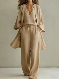 Eleanor | Relaxed Fit Daywear Elegant Three-Piece Set