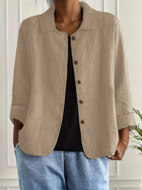 Emma | Lightweight Casual Button Front Relaxed Fit Shirt