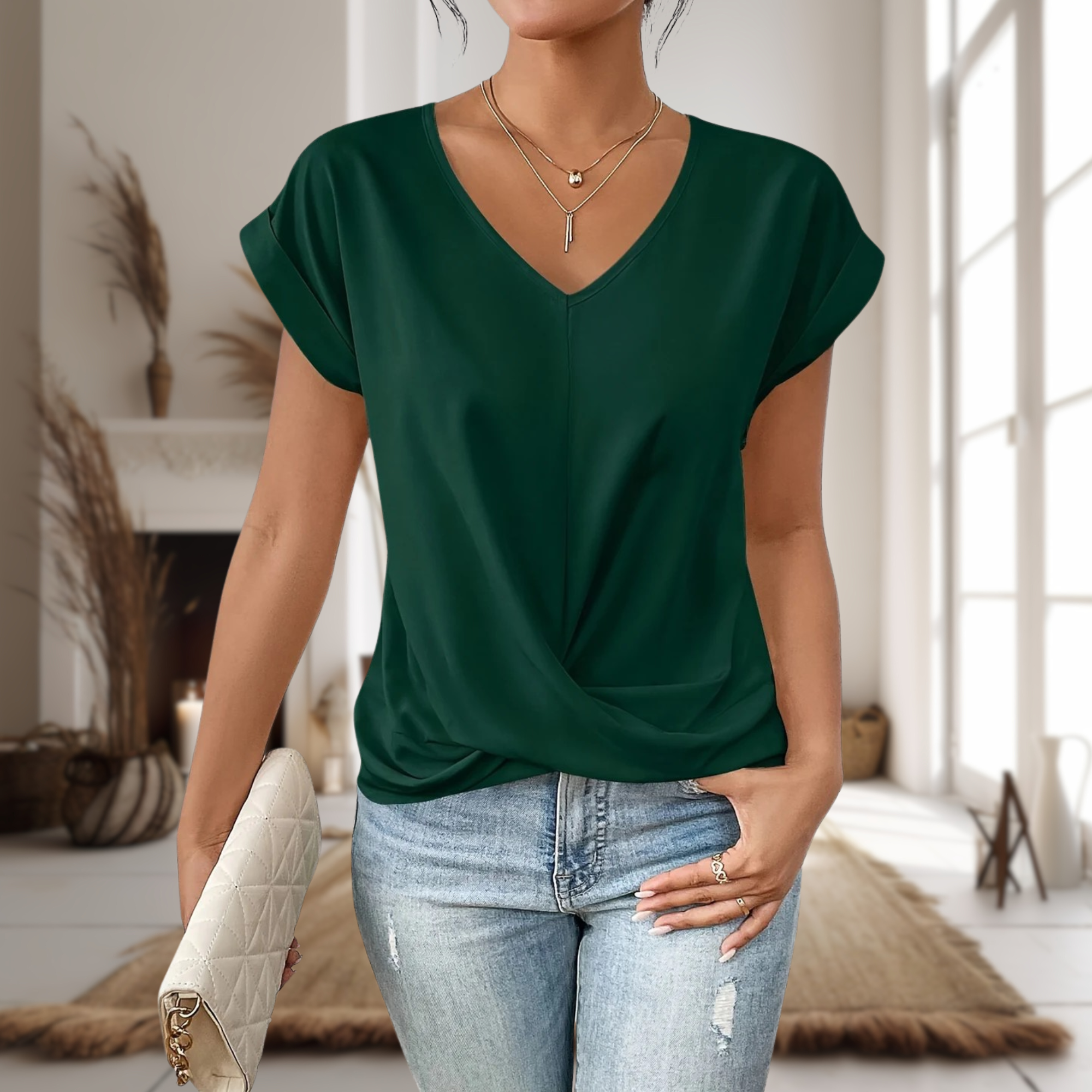 Women's Top – Soft Fabric Relaxed Fit Casual | Isabella 7