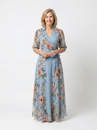 Sophie | V Neck Wrap Casual Fit Maxi Dress