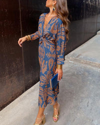Emma | V-Neck A-Line Maxi Dress Summer Occasion Fit