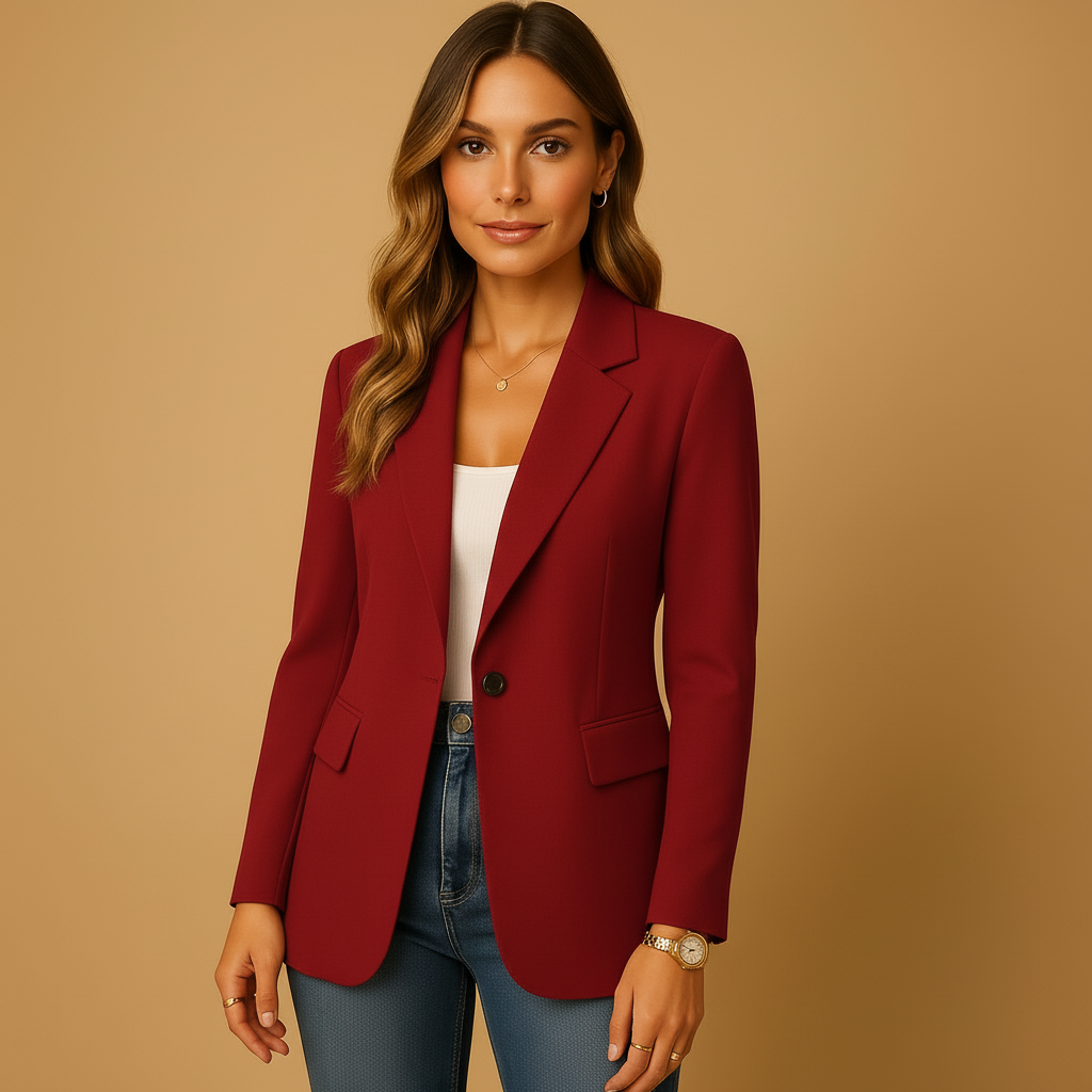 Emma | Tailored Structured Workwear Fitted Blazer Jacket