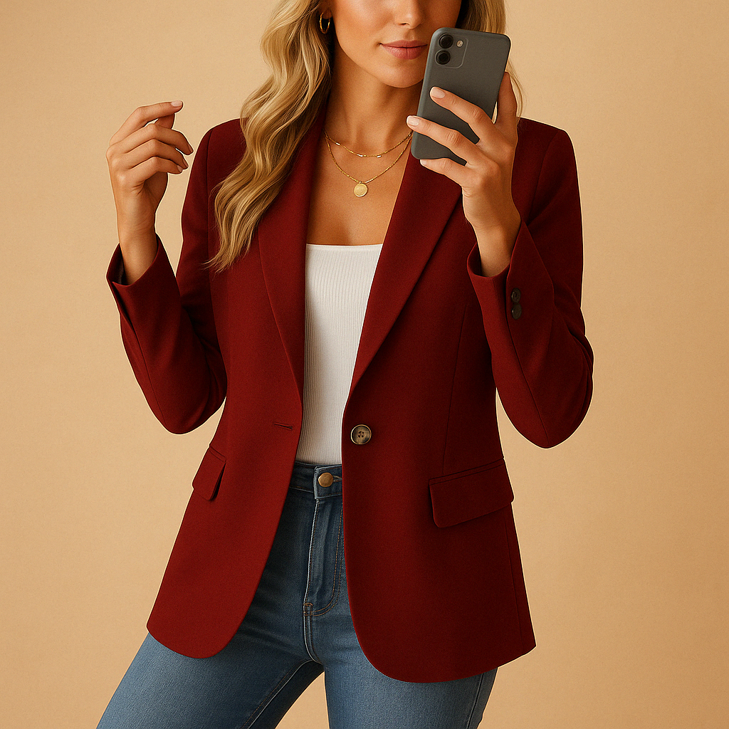Emma | Tailored Structured Workwear Fitted Blazer Jacket