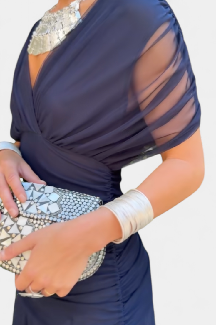 Women's Cocktail Dress – Chiffon Off-The-Shoulder Formal Evening | Isla 12