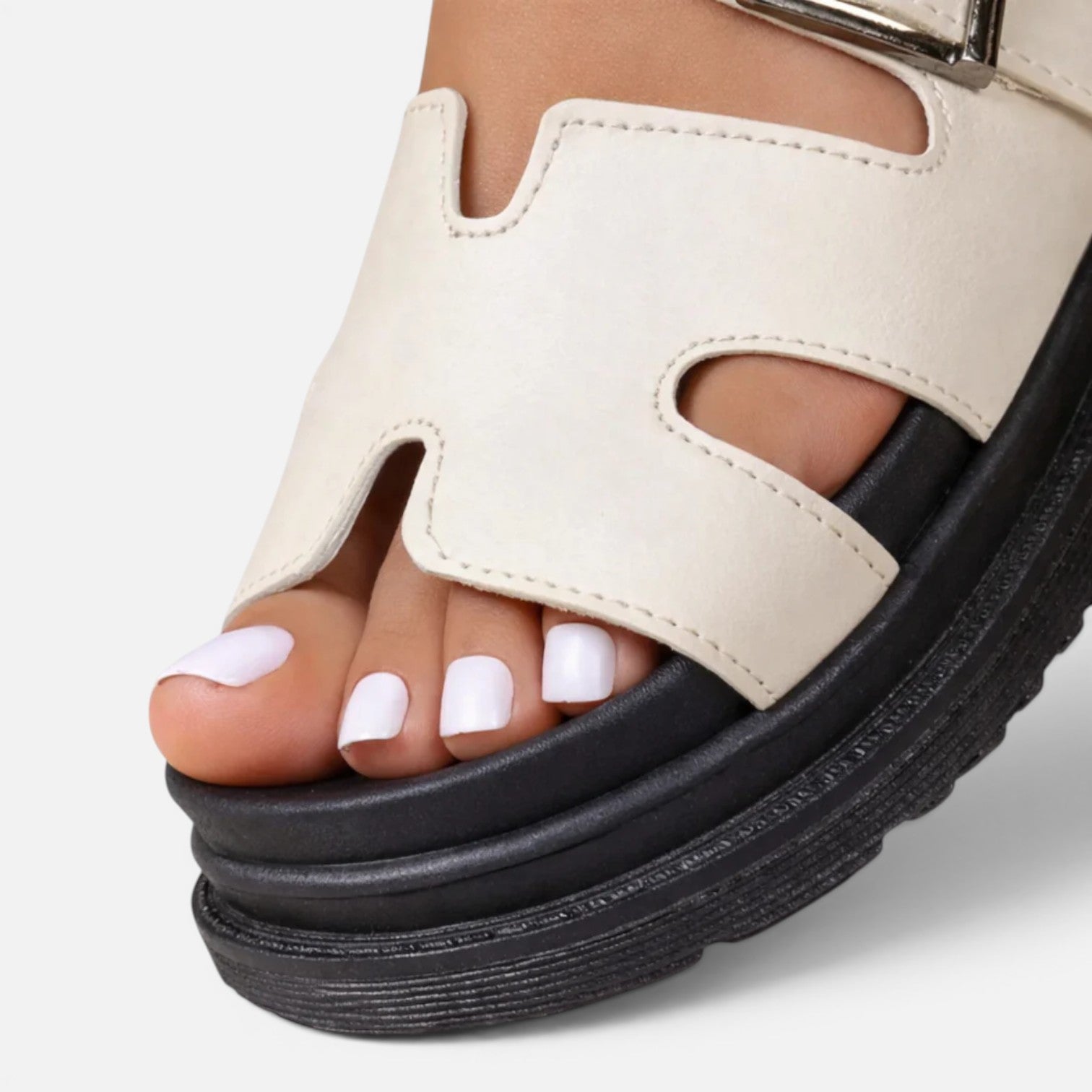 Sophie | Orthopaedic Platform Casual Wide Fit Adjustable Sandals