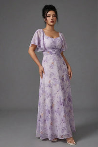 Serena | Lightweight A-Line Maxi Dress Formal Occasion Chiffon