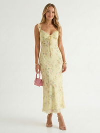 Lily | Backless Summer Sheath Dress Slim Fit Midi