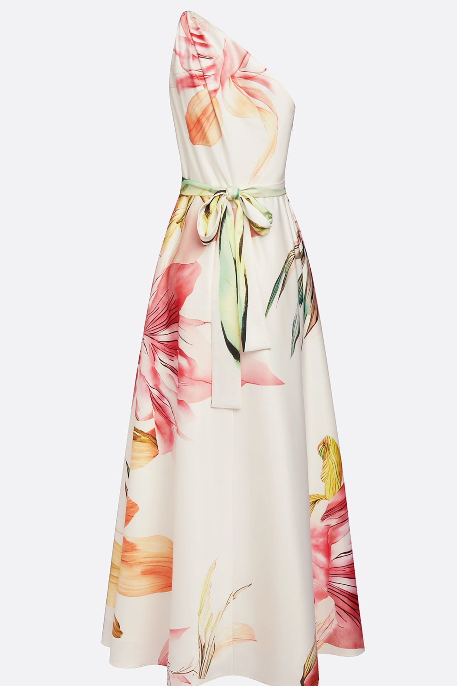 Isabella | One Shoulder Wedding Guest A-Line Maxi Dress