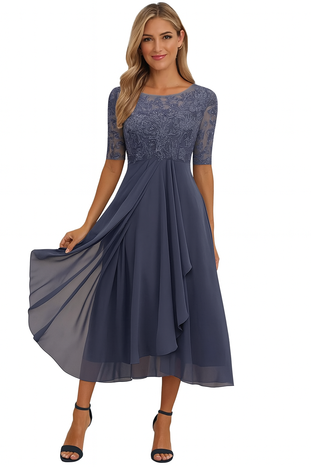 Emily | Breathable Casual Summer A-Line Fit Midi Dress