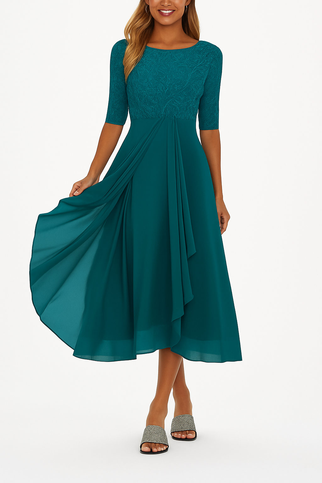Emily | Breathable Casual Summer A-Line Fit Midi Dress