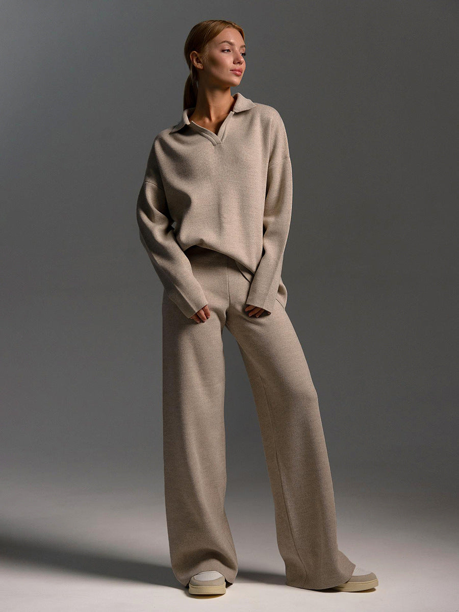 Sophie | Collared Casual Lounge Set Relaxed Fit Two Piece