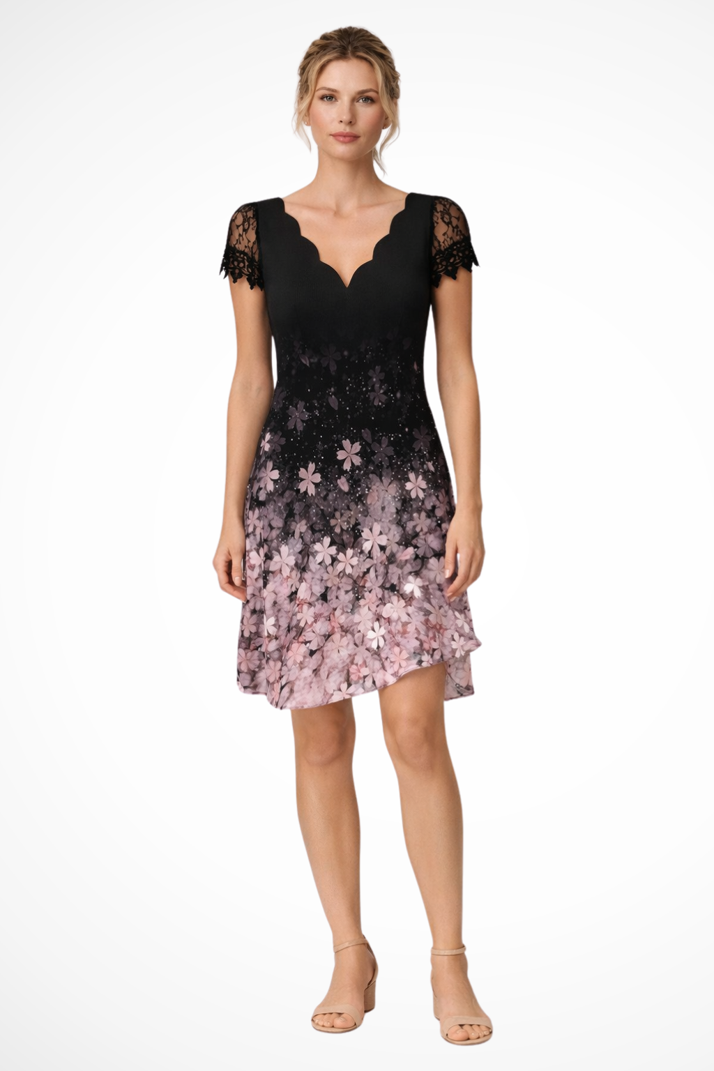Women's Fit and Flare Dress – Stretch-Crepe Evening | Amelia 8
