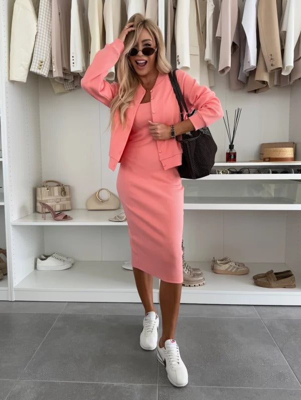 Emma | Elegant Two Piece Dress Set Tailored Silhouette Versatile Fit
