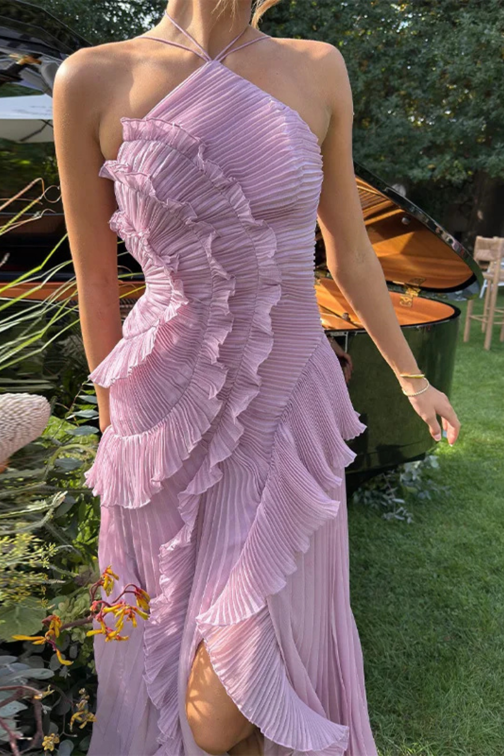 Women's Maxi Dress – Chiffon Halter Neck Formal Evening | Imogen 6