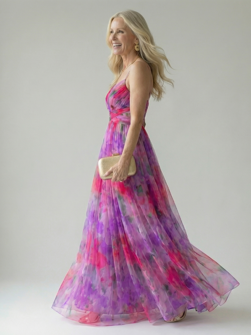 Lily | Sleeveless Wrap Summer Dress Flowing Fit Maxi
