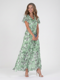 Isla | Floral Maxi Dress Relaxed Fit V-Neck Summer Occasion