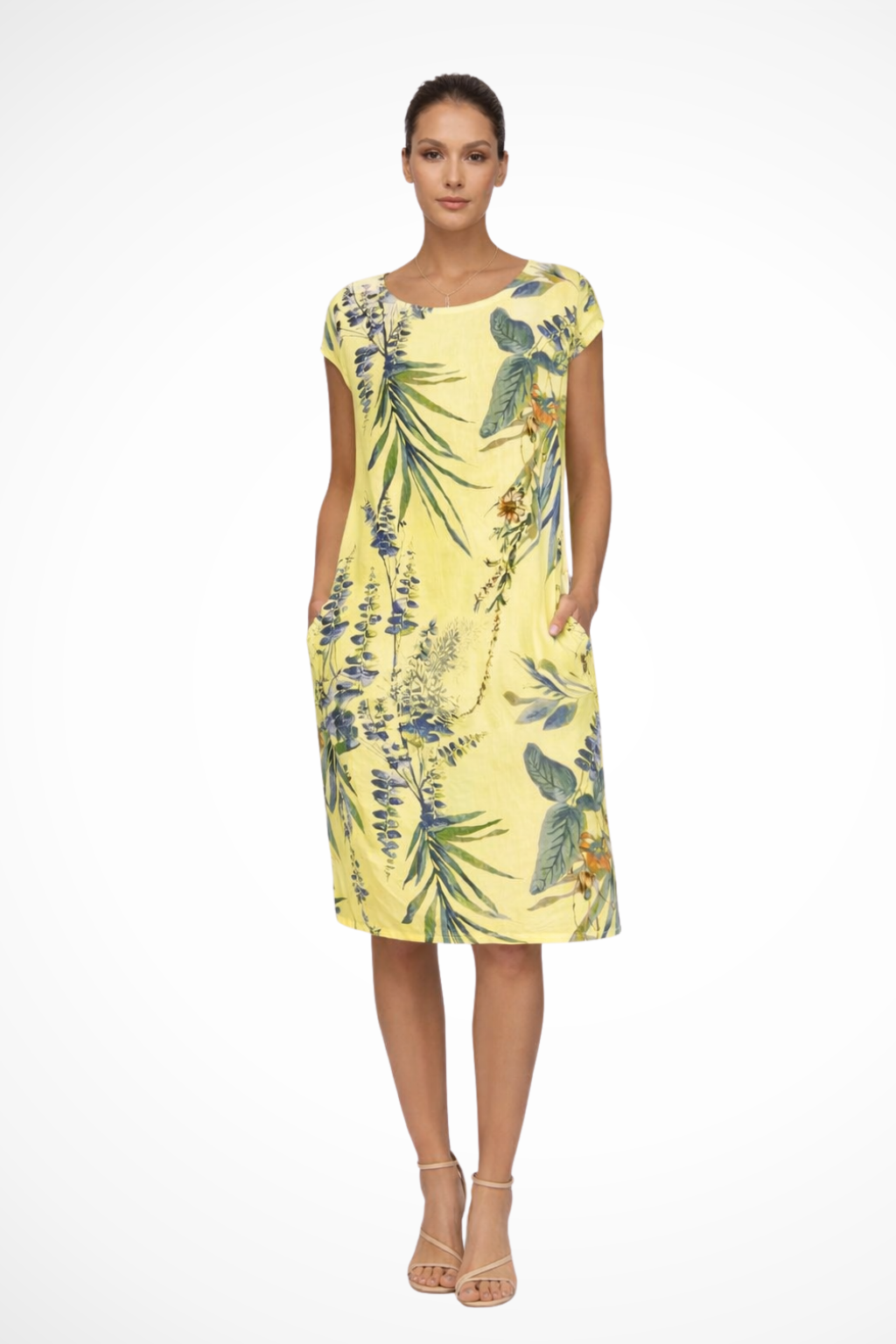 Women's Shift Dress – Linen Blend A-Line Casual | Amelia 9