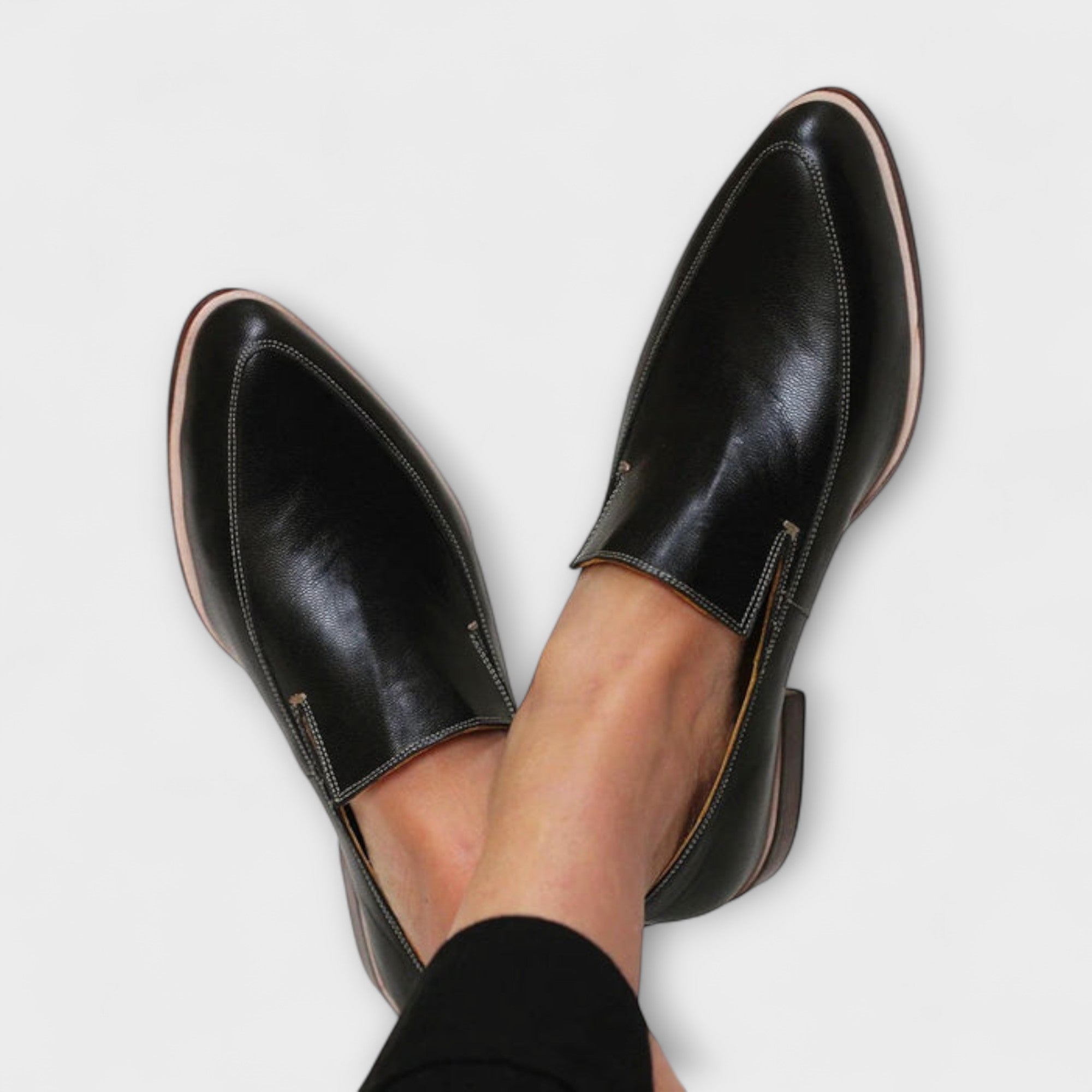 Women's Loafers – Burnished Leather Slip-On Elegant | Amelia 1