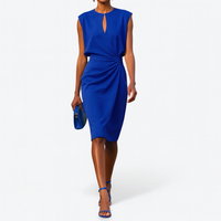 Emma | Tailored Fit Evening Crepe Midi Dress